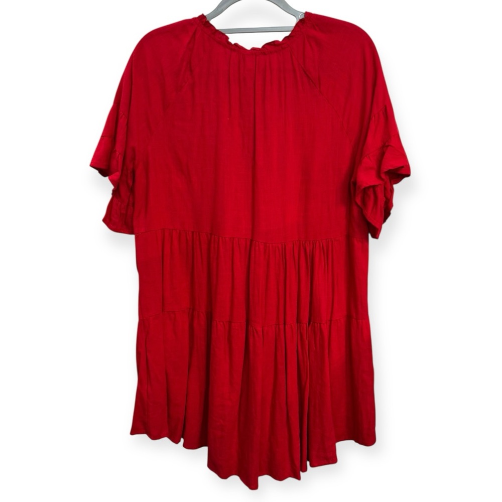 Umgee Women’s Scarlet‎ Tiered Dress with Tie Size M *2212 - Picture 2 of 5